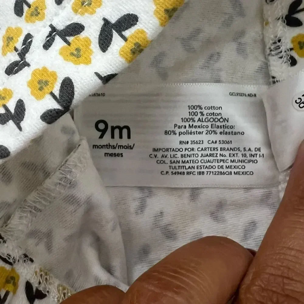 Carter's Baby Girl 2 piece Llama Set 9 months